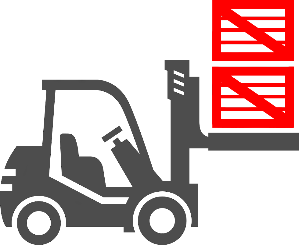 Forklift Moving Boxes