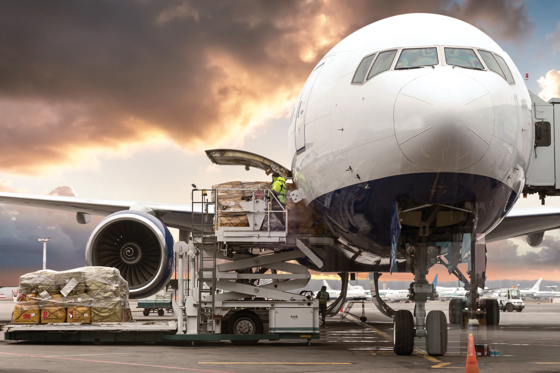 Cargo Airplane being Loaded